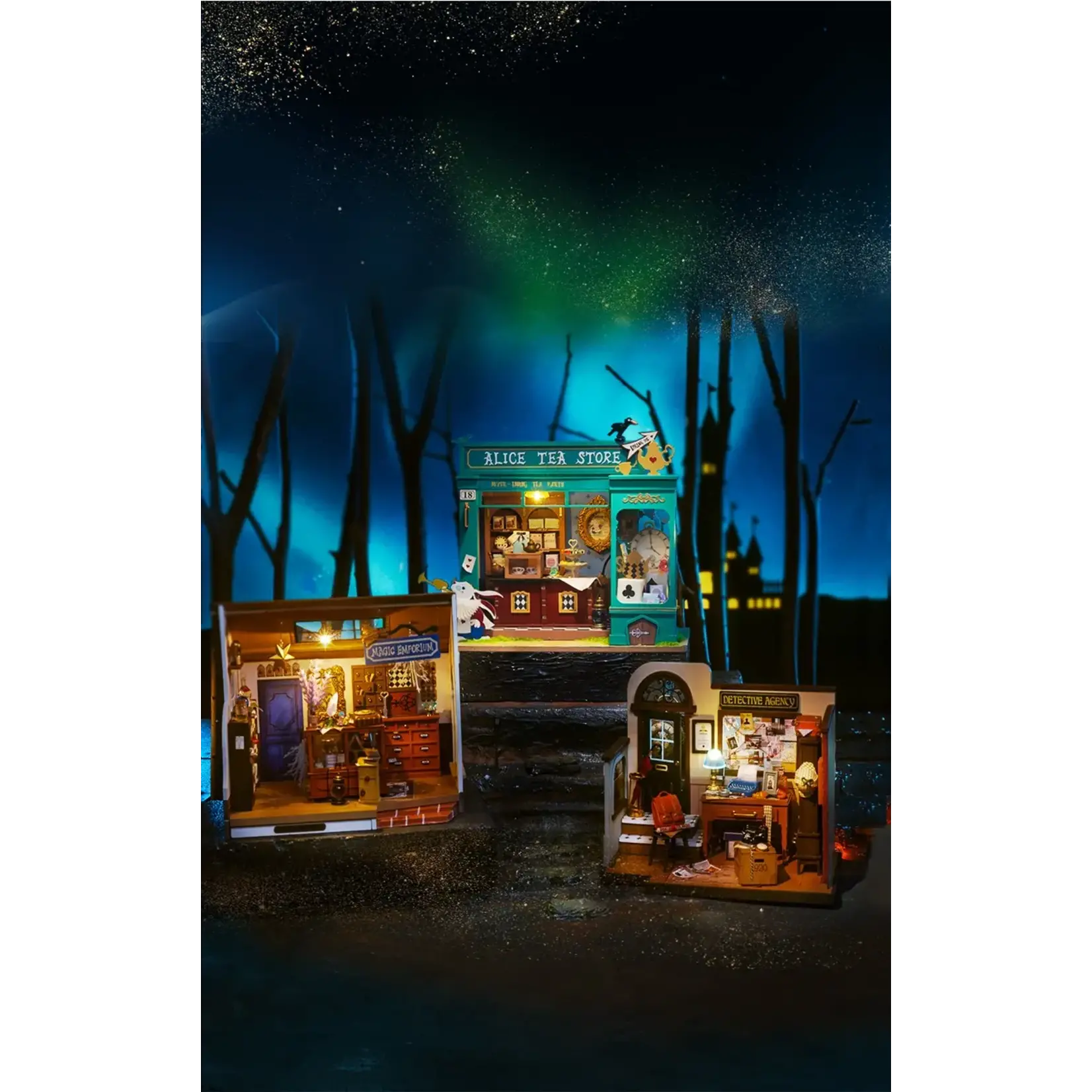 Hands Craft DG156, DIY Miniature House Kit: Alice's Tea Store