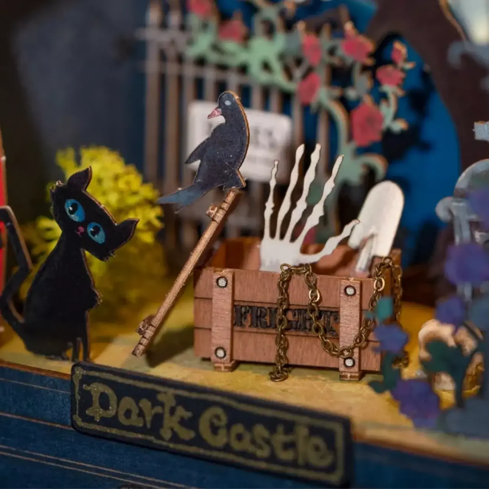 DS023, DIY Miniature House (Theater Box) Kit: Dark Castle