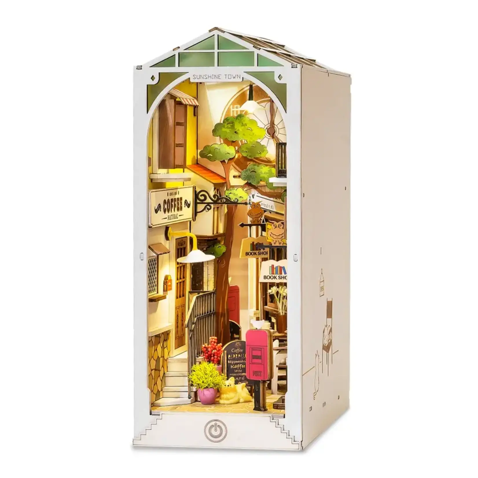 Hands Craft TGB02, DIY Miniature House Book Nook Kit: Sunshine Town