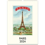 Paris Wall Calendar 2024