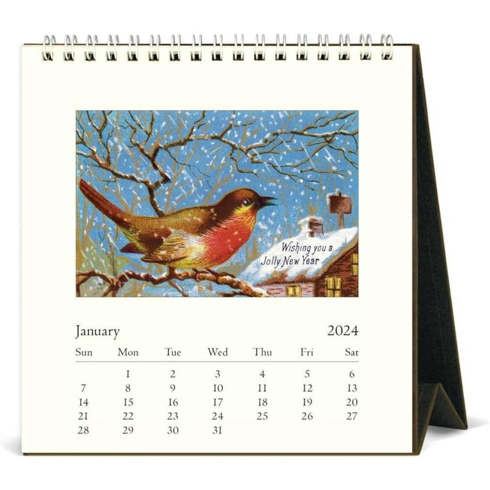 Birds Desk Calendar 2024