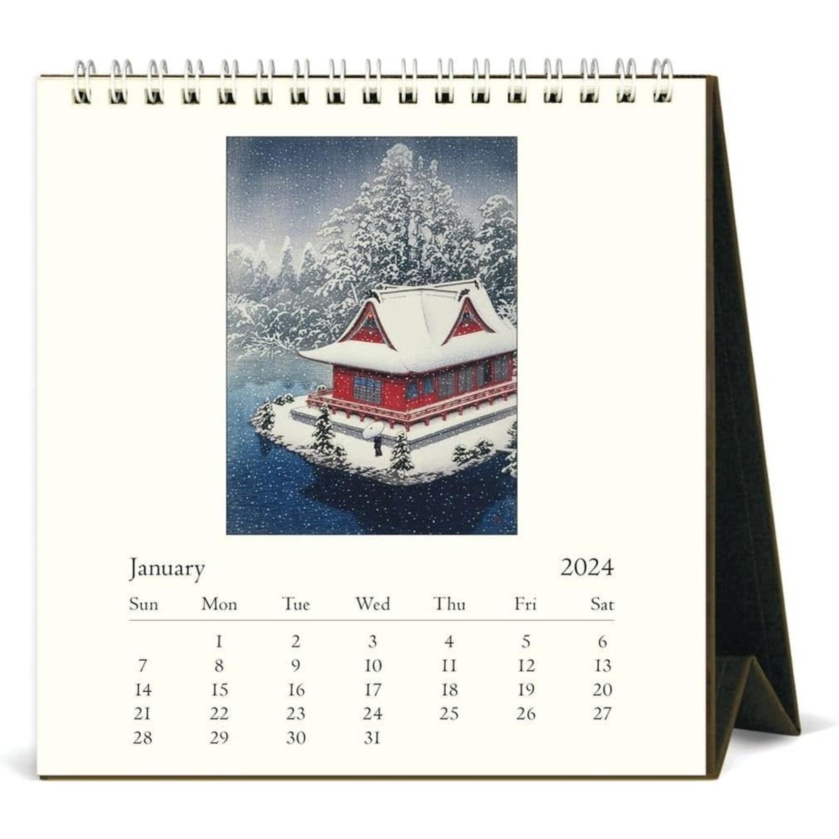 Japanese Woodblock Desk Calendar 2024 Maxima Gift and Book Center