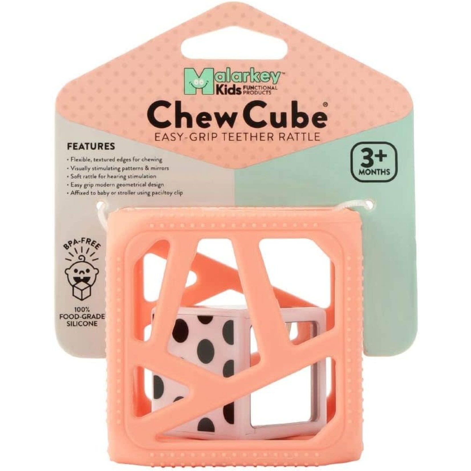 Chew Cube - Peachy Pink