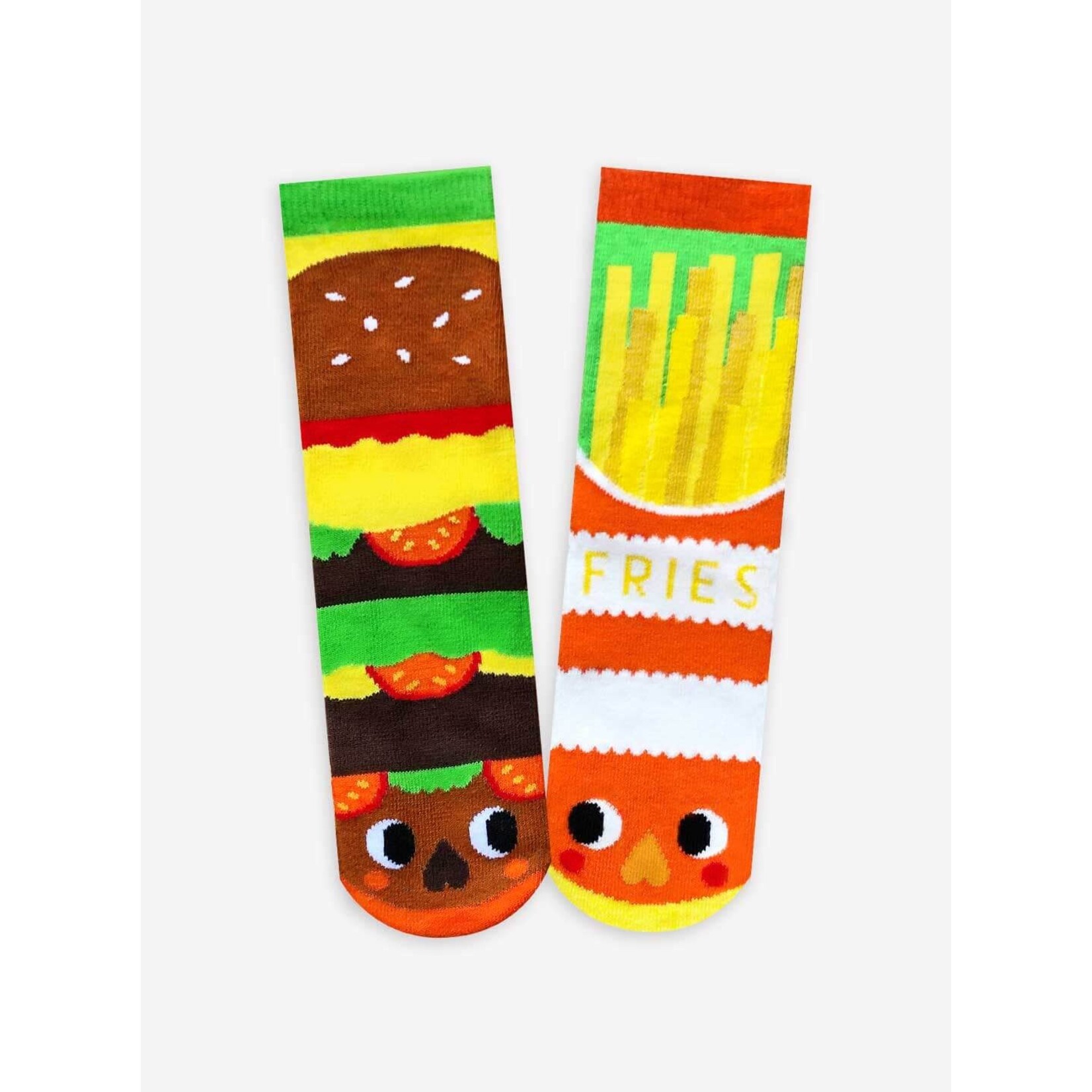 Pals Socks - Burger & Fries, Ages 4-8