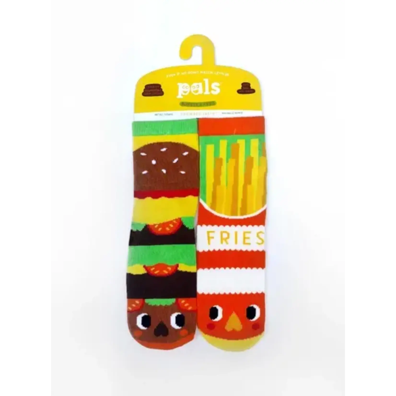 Pals Socks - Burger & Fries, Ages 9-12