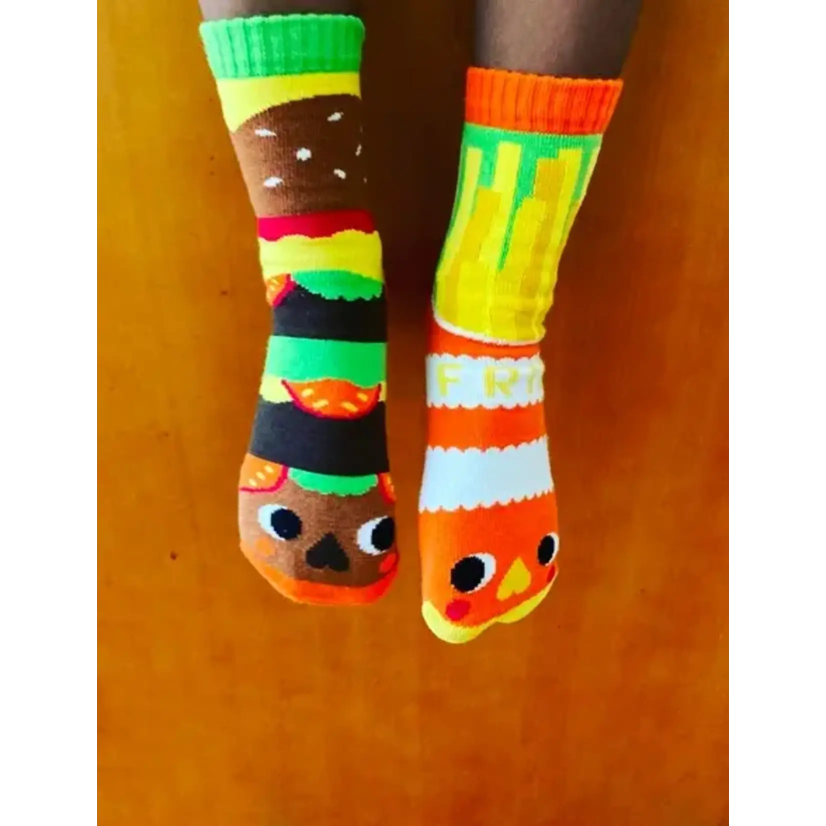 Pals Socks - Burger & Fries, Ages 9-12