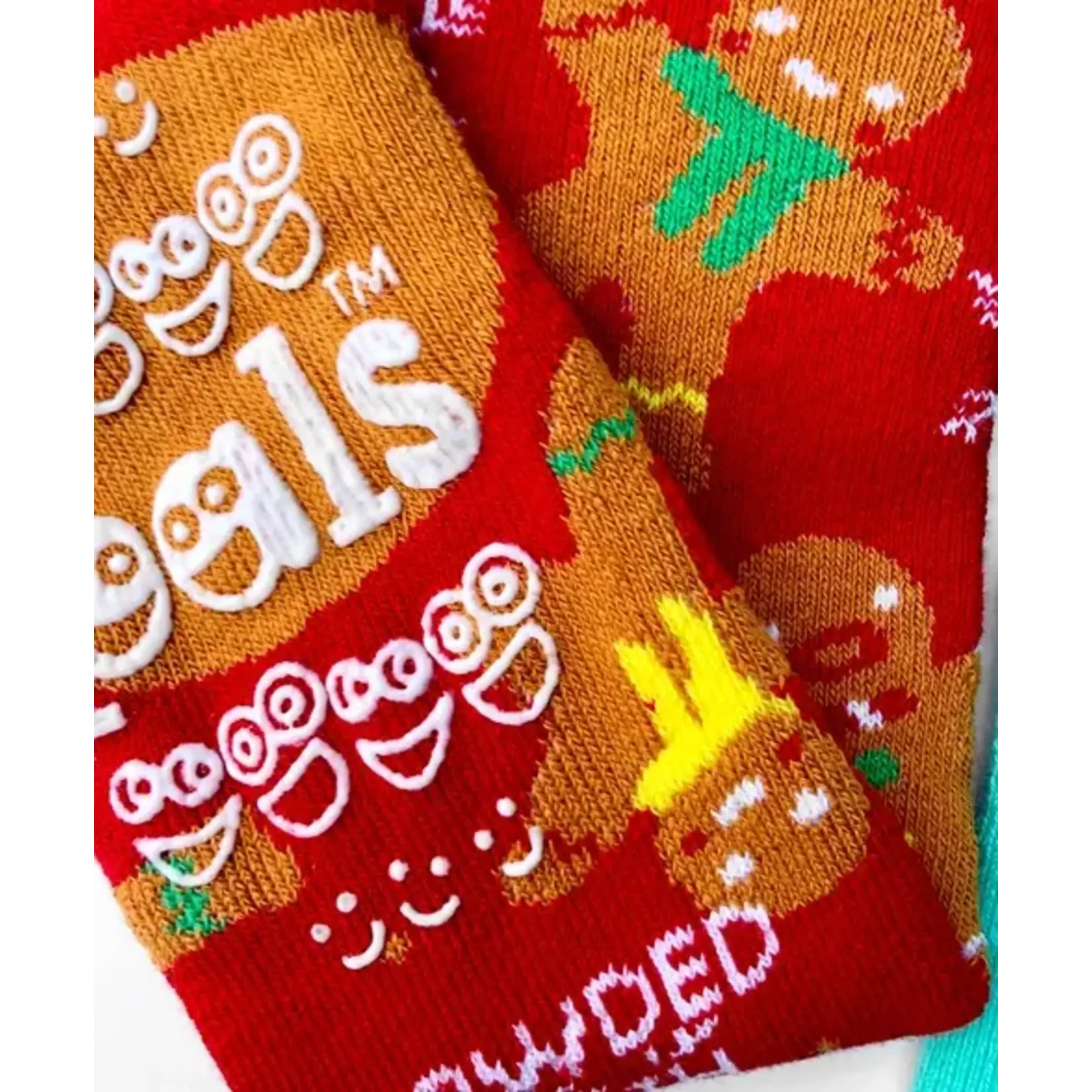 Pals Socks - Gingerbread & Candy Cane, Ages 9-12