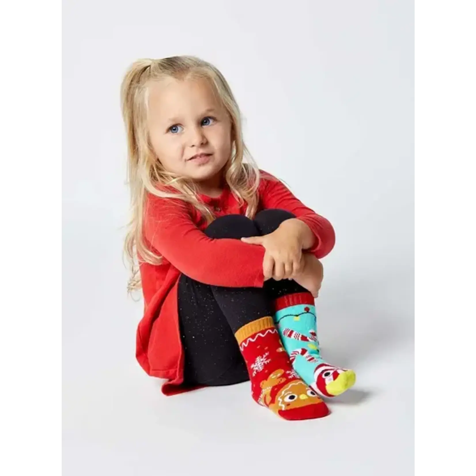 Pals Socks - Gingerbread & Candy Cane, Ages 9-12