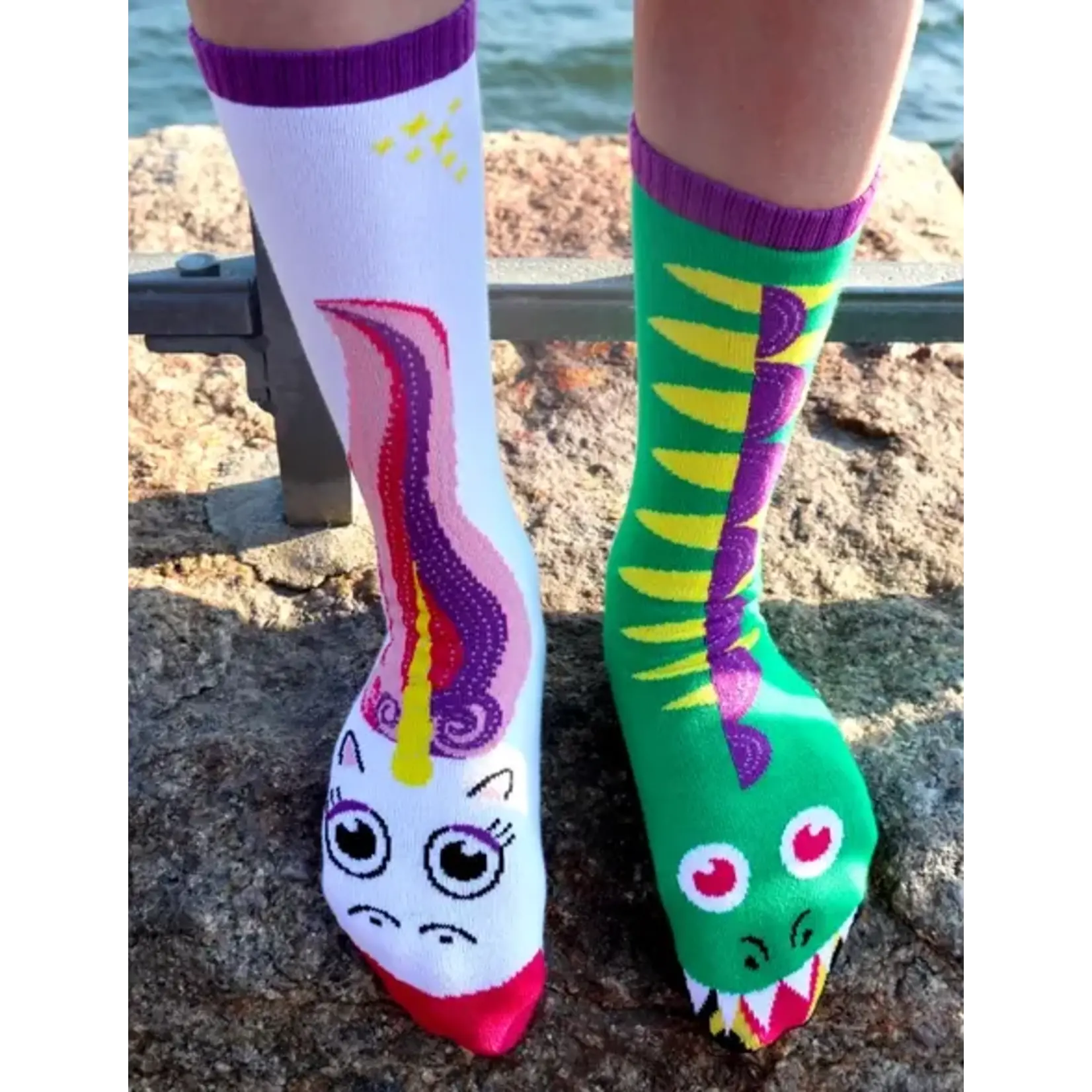 Pals Socks - Dragon & Unicorn Socks, Adult 13+