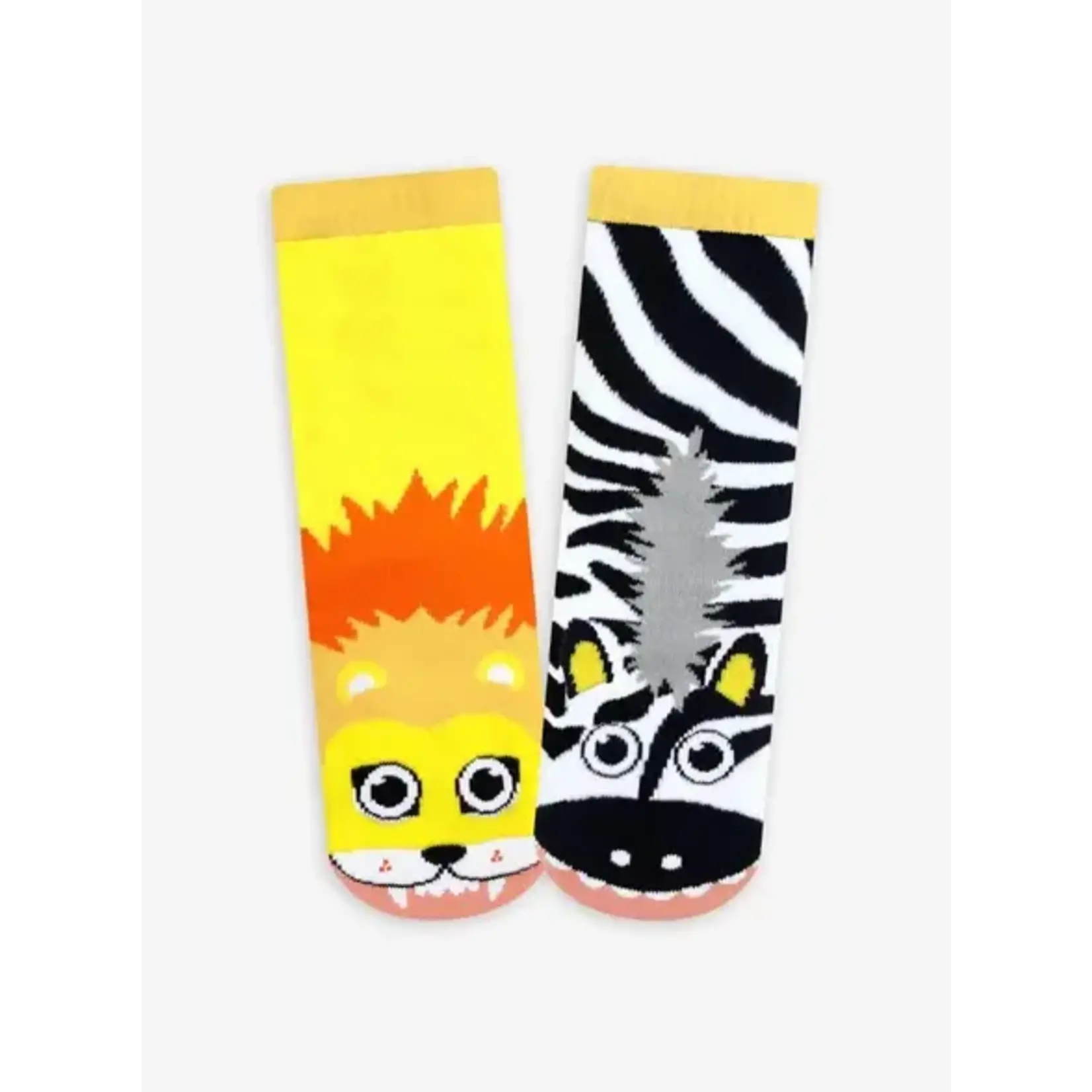 Pals Socks - Lion & Zebra, Ages 4-8