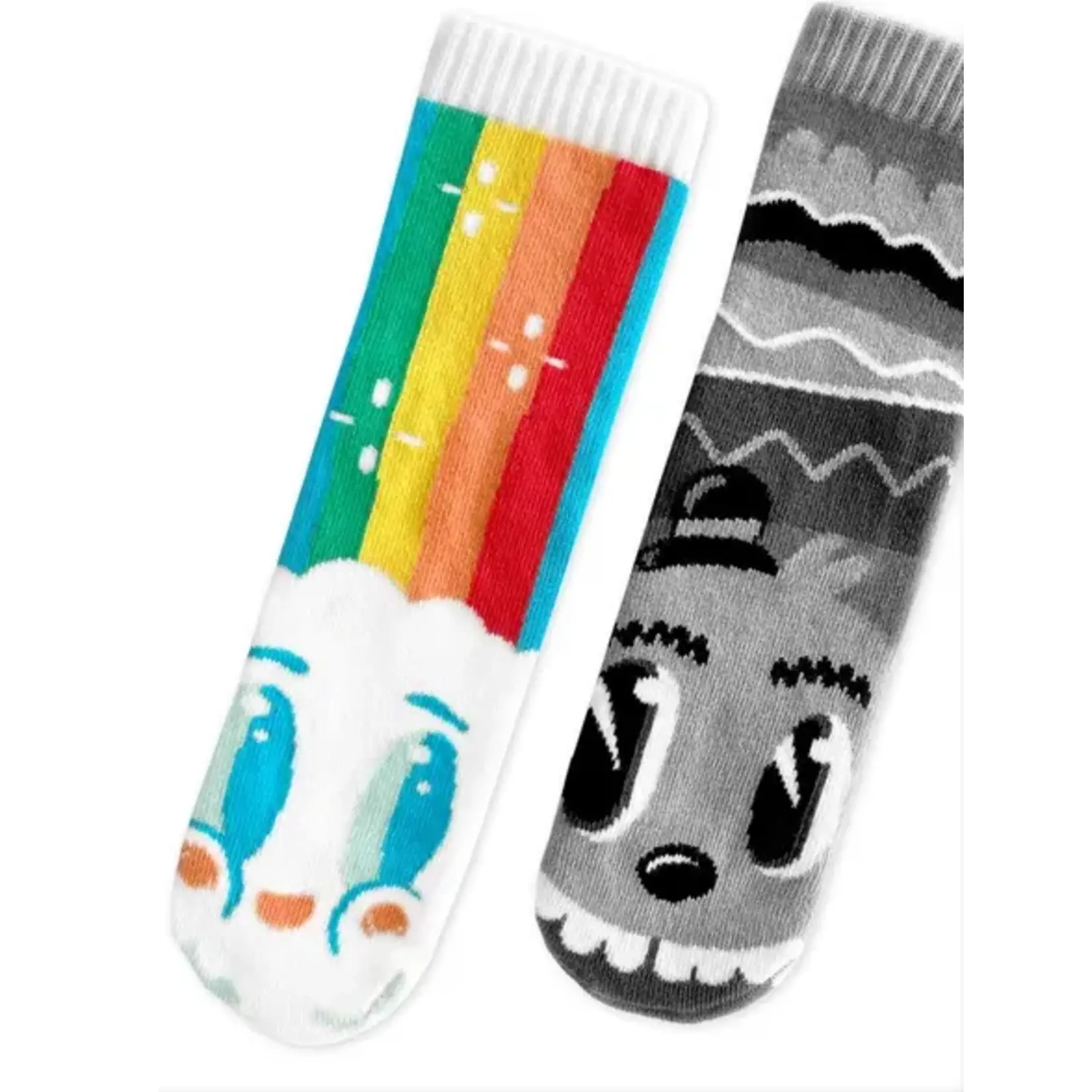 Pals Socks - Rainbowface & Mr. Gray, Ages 4-8