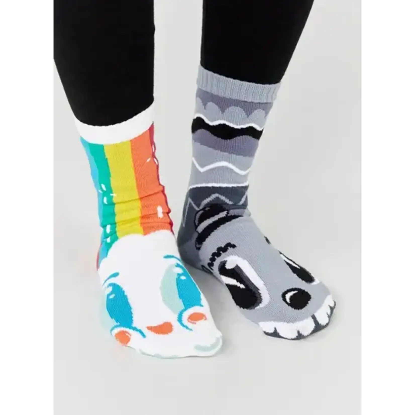 Pals Socks - Rainbowface & Mr. Gray, Adult 13+
