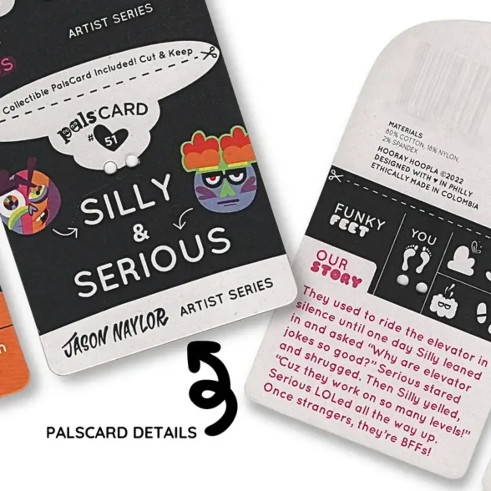 Pals Socks - Silly & Serious, Adult 13+