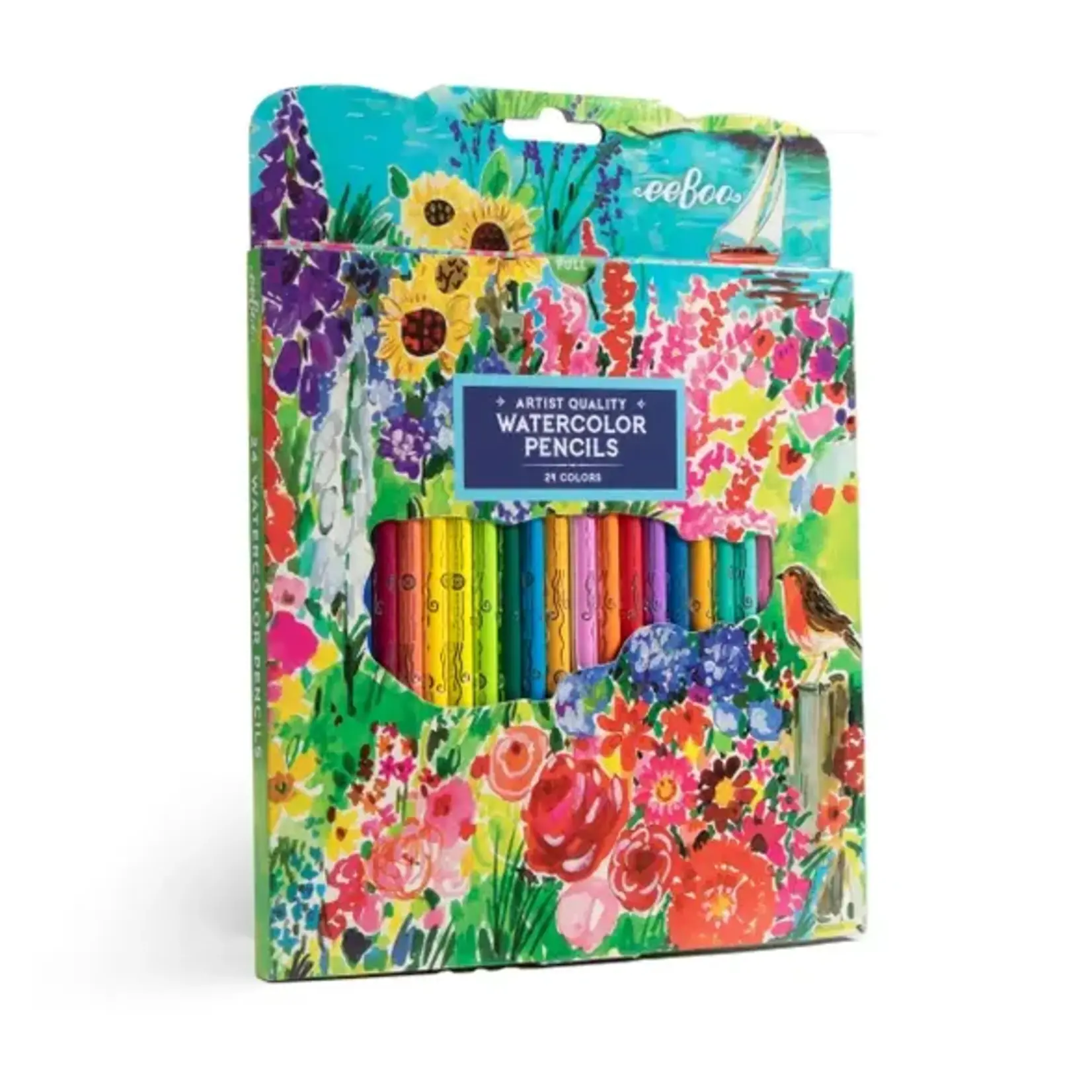 eeboo Seaside Garden 24 Watercolor Pencils