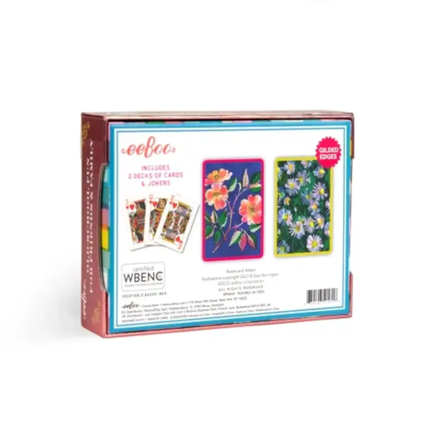 Roses & Asters Playing Cards