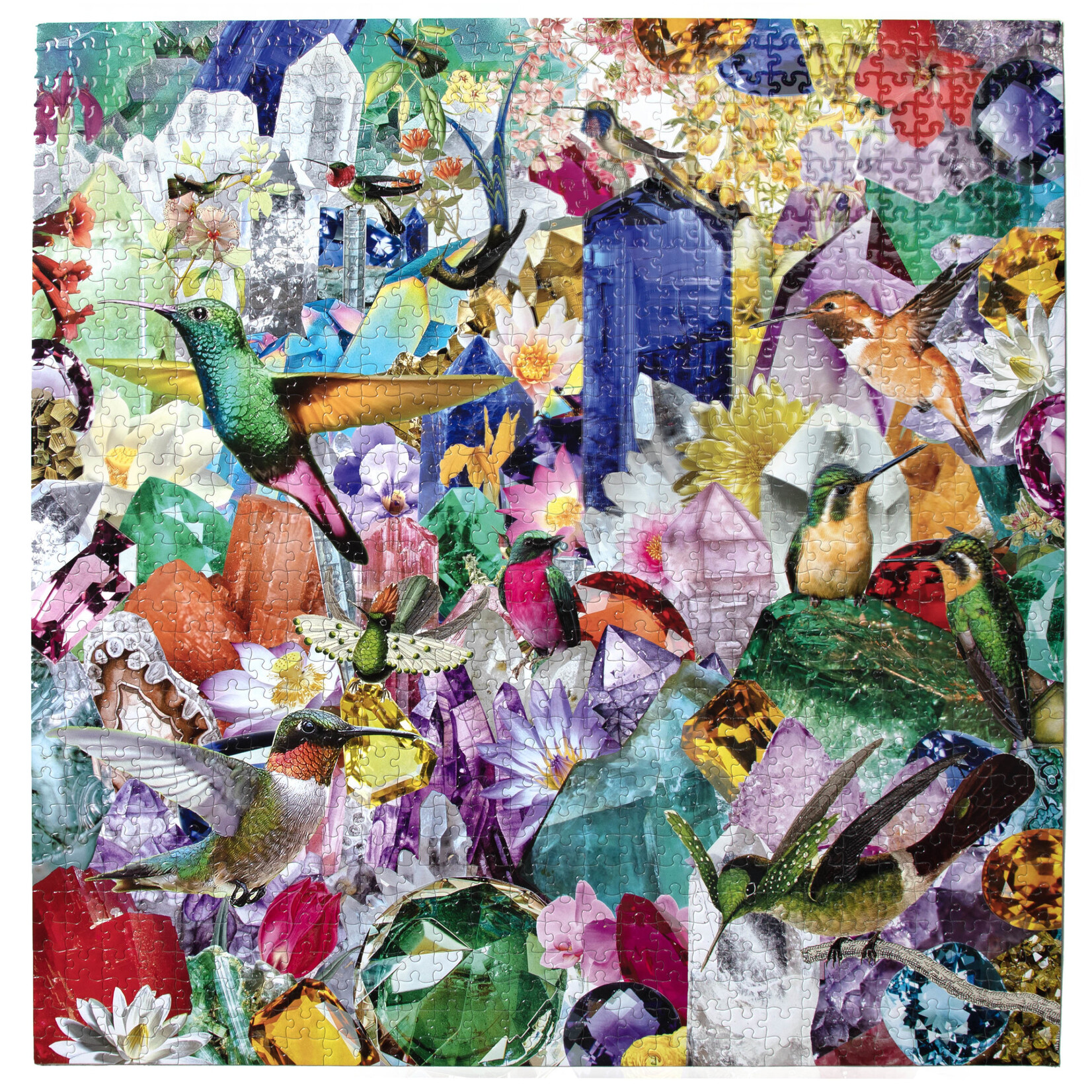 eeboo Hummingbirds and Gems 1000 Piece Puzzle