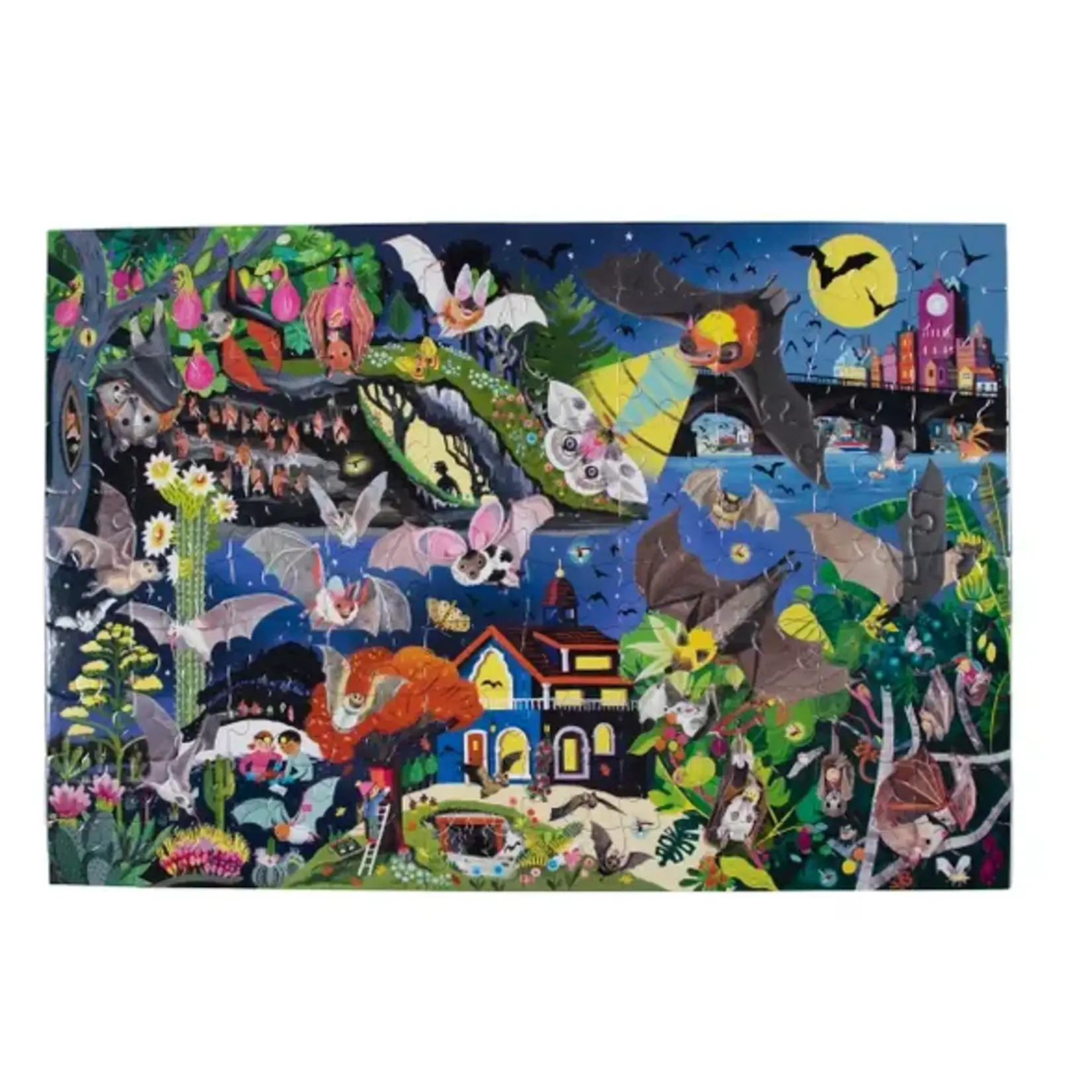 eeboo Love of Bats 100 Piece Puzzle