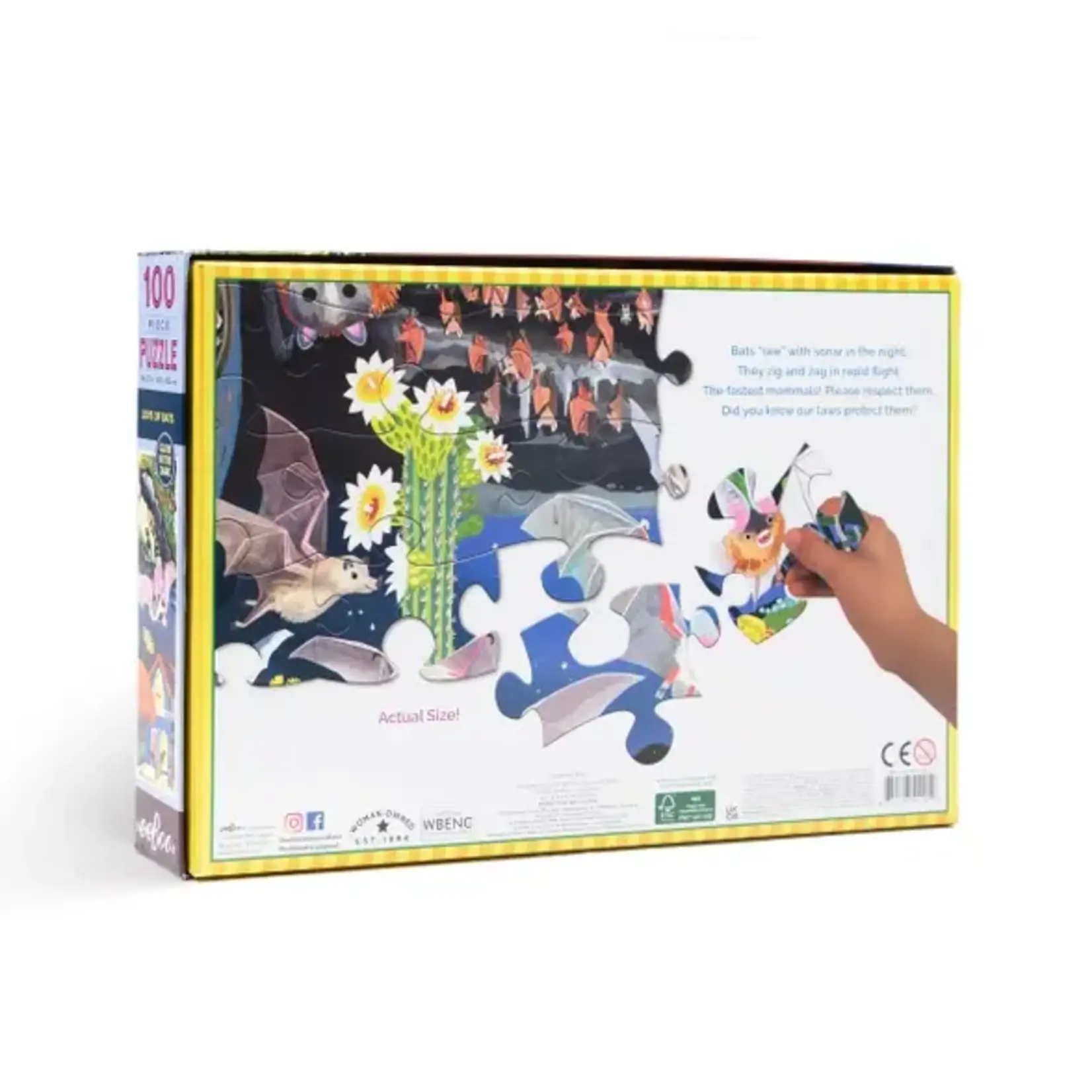 eeboo Love of Bats 100 Piece Puzzle