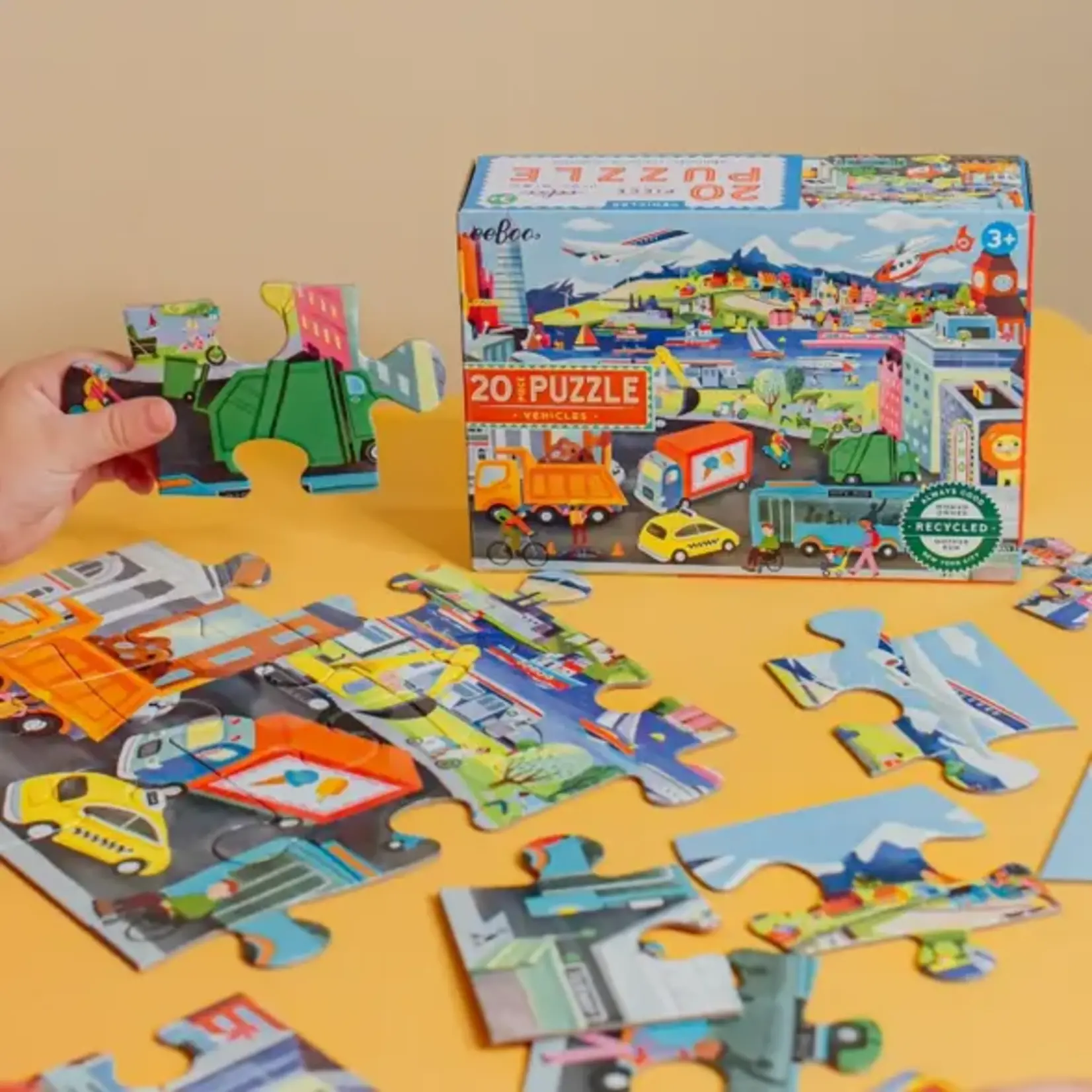 eeboo Vehicles - 20 Piece Puzzle