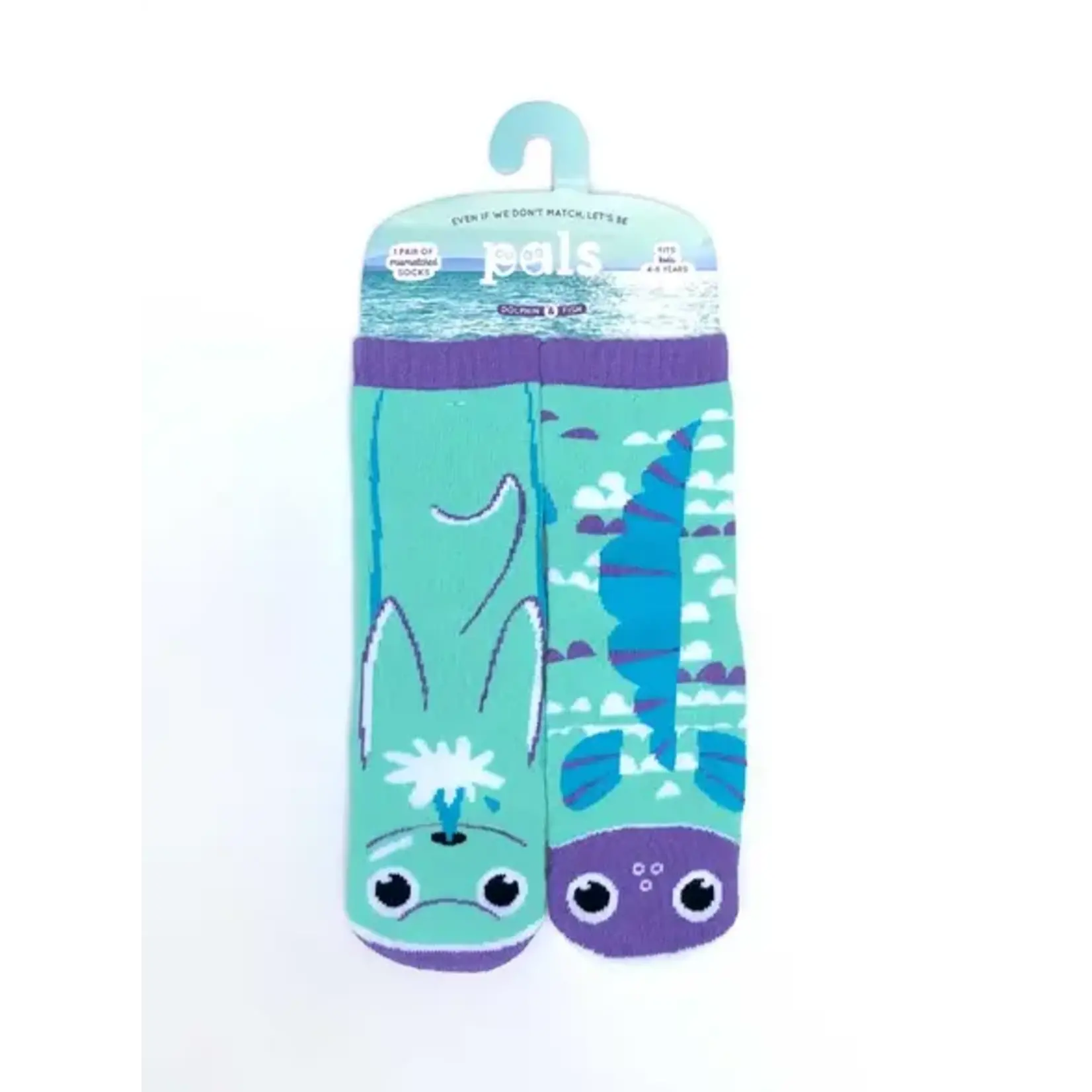 Pals Socks - Dolphin & Fish | Kids Small 1-3