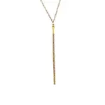 Crystal Stick Necklace in Gold (RR118 BD)