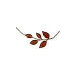 Winter Sweet  Multy Leaf Necklace  (SD N231-AB)