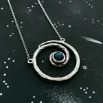 Milky Way Spiral Necklace with Labradorite