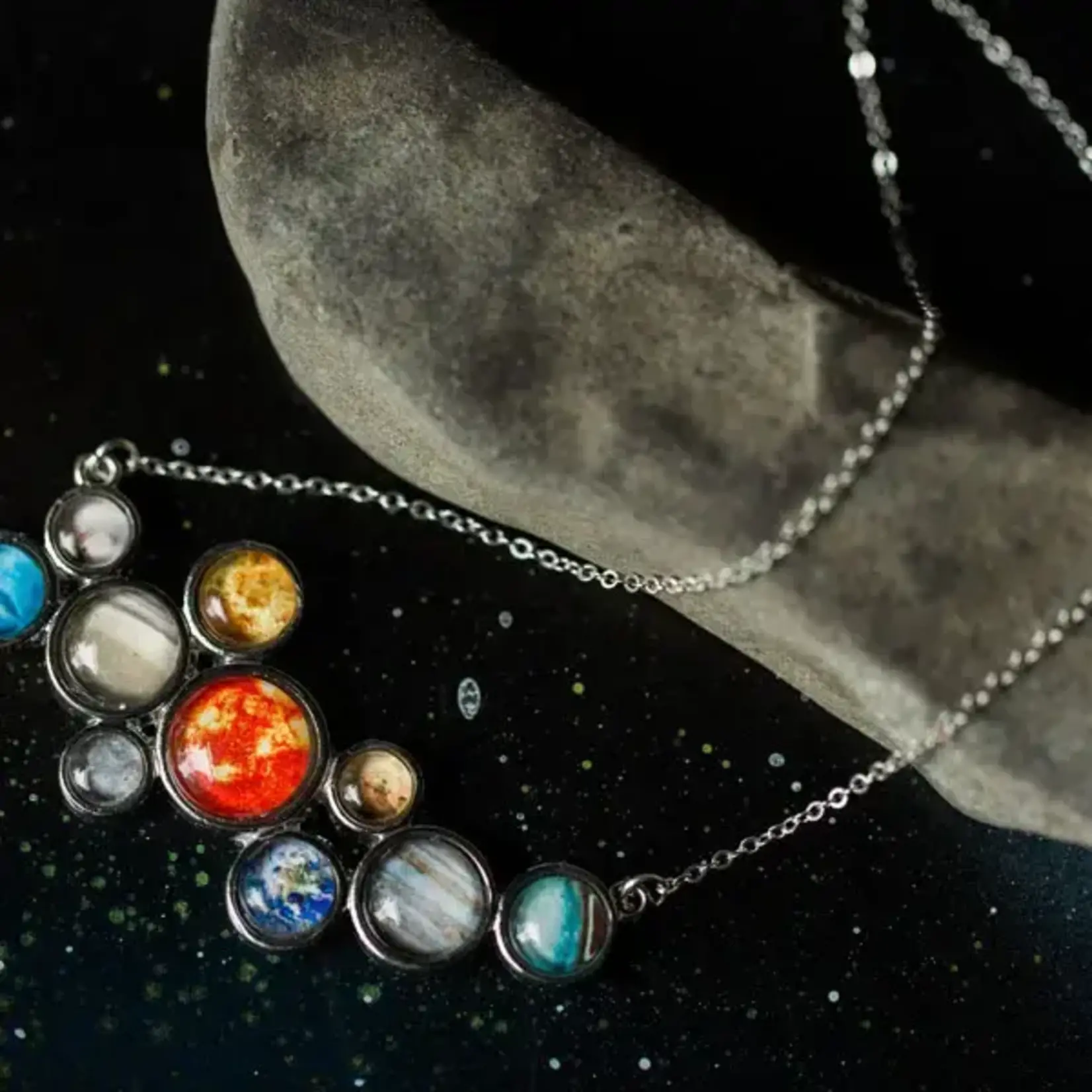 Solar System Bib Necklace
