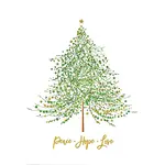 Peter Pauper Press Tree of Festive Wishes Small Boxed Holiday Cards
