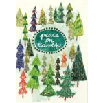 Peter Pauper Press Small Holiday Cards: Festival of Trees