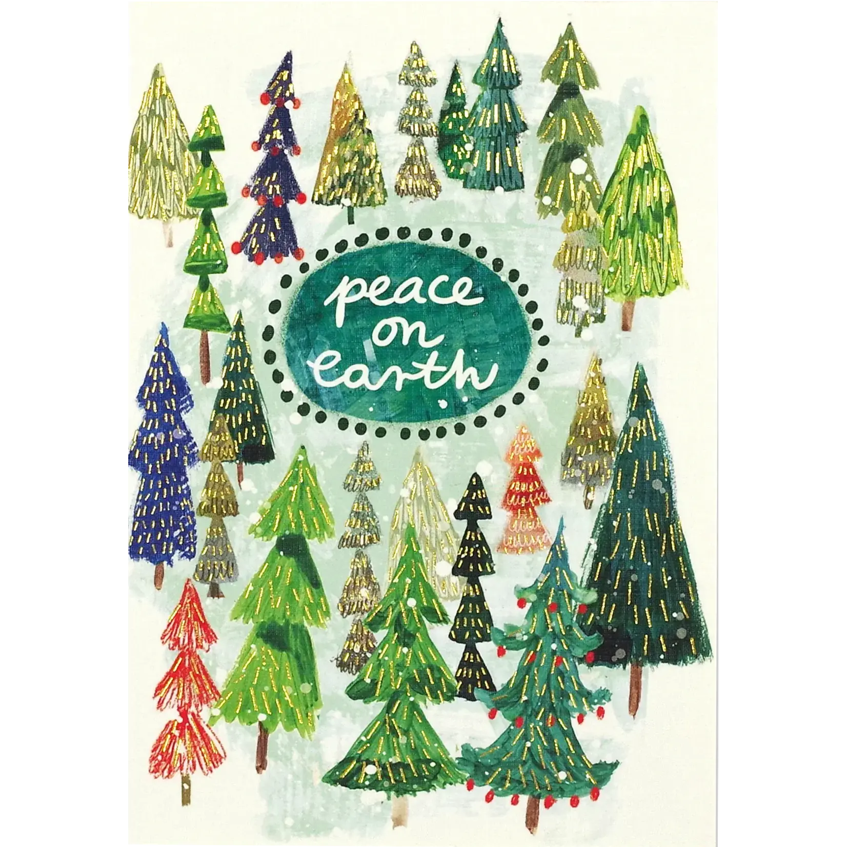 Peter Pauper Press Small Holiday Cards: Festival of Trees