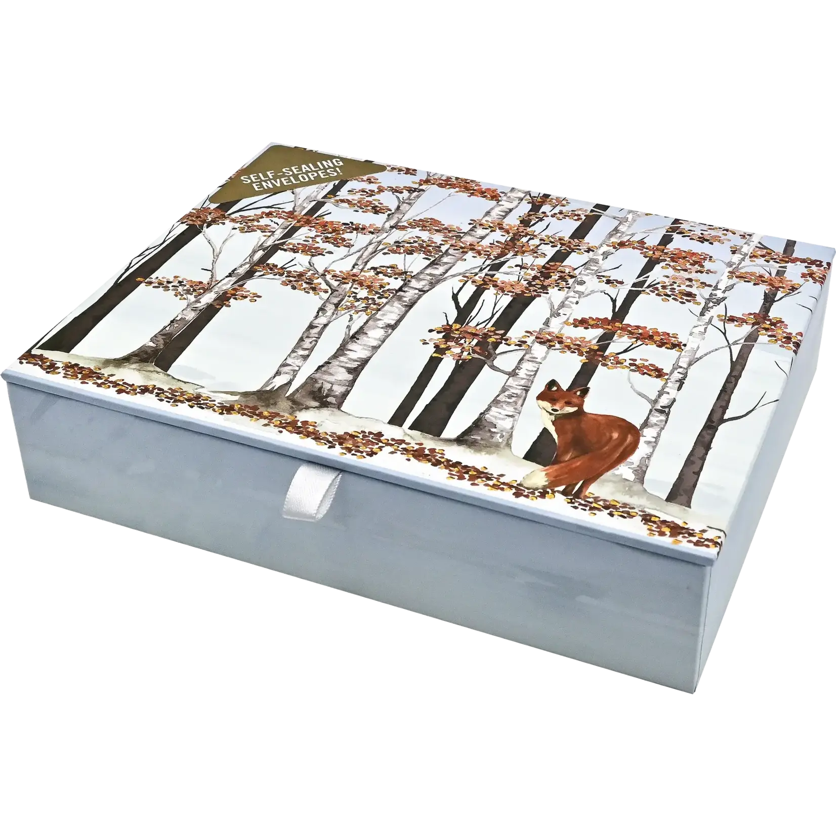 Peter Pauper Press Fox and Birches Deluxe Boxed Holiday Cards