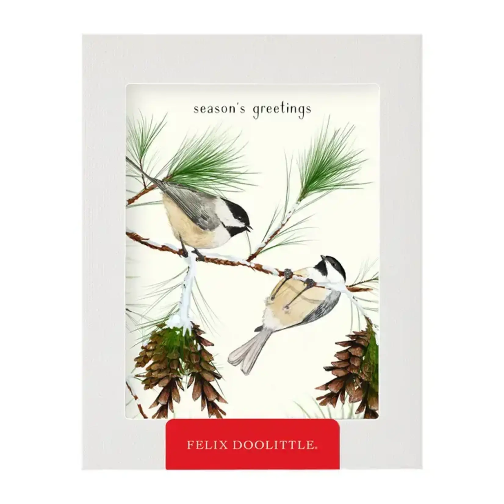 Chickadees - Boxed Christmas Holiday Greeting Cards