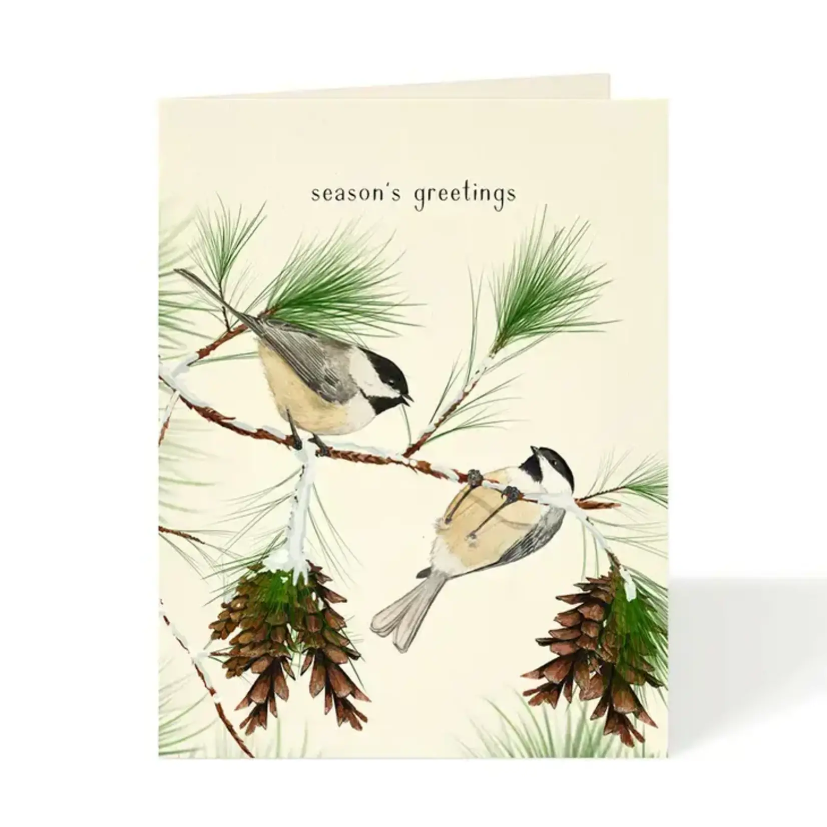 Chickadees - Boxed Christmas Holiday Greeting Cards