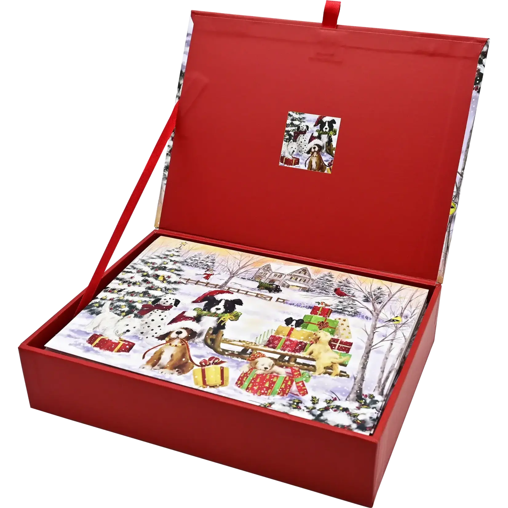 Furry Festivities Deluxe Boxed Holiday Cards - Maxima Gift and Book Center