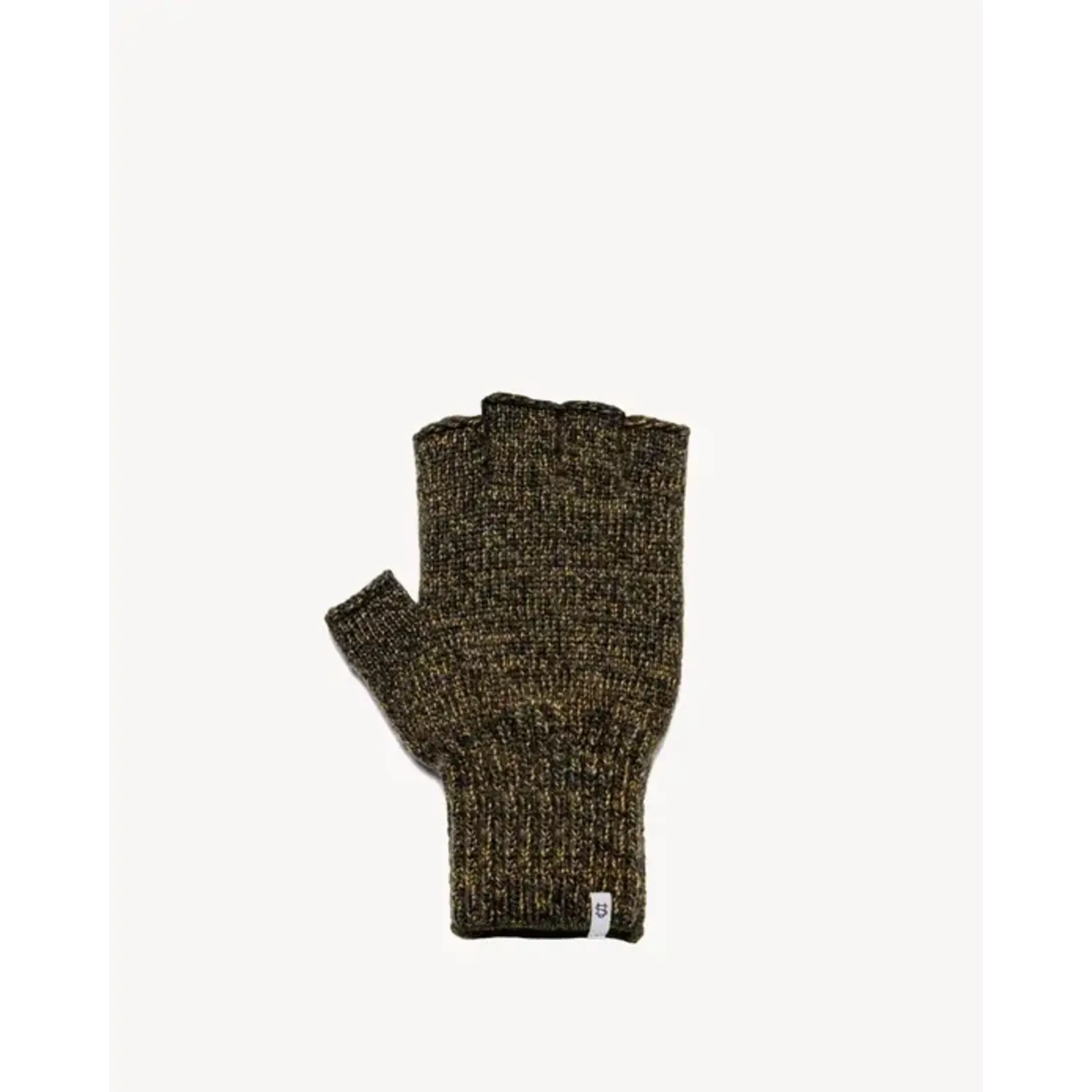 Jungle Melange Fingerless Ragg Wool Gloves Natural Deer L/XL