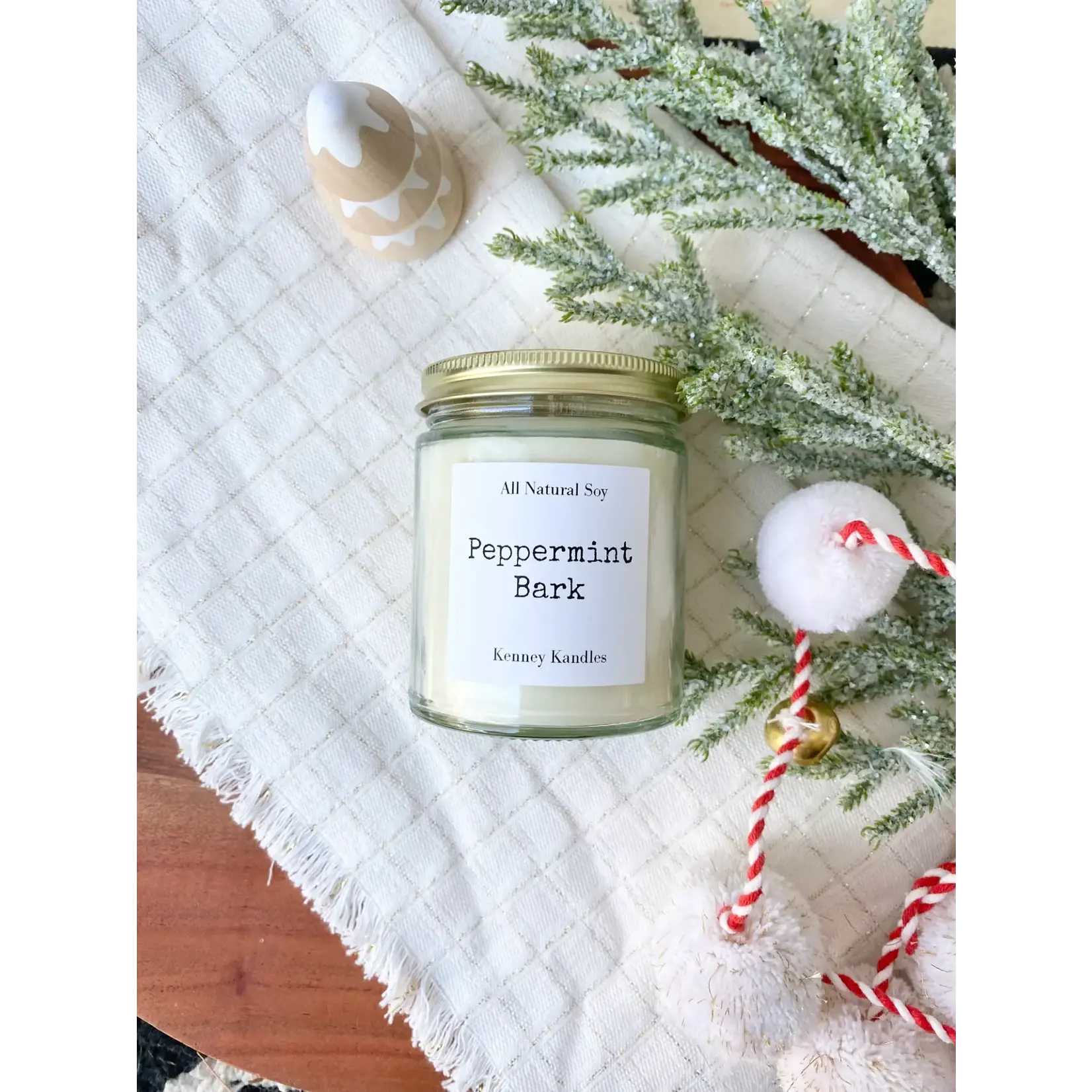 Peppermint Bark - All Natural Soy Candle