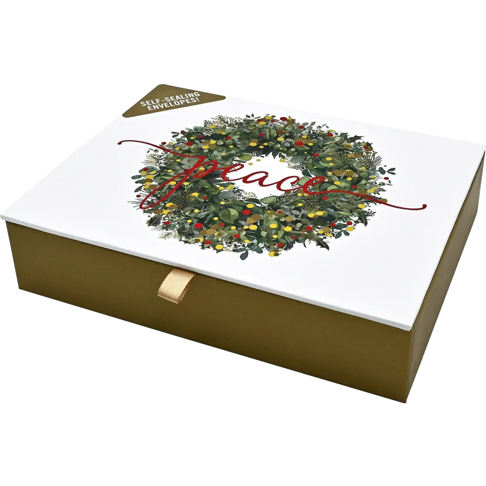 Peter Pauper Press Wreath of Peace Deluxe Boxed Holiday Cards