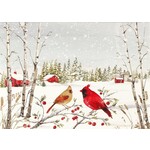Peter Pauper Press Cardinals in Winter Deluxe Boxed Holiday Cards
