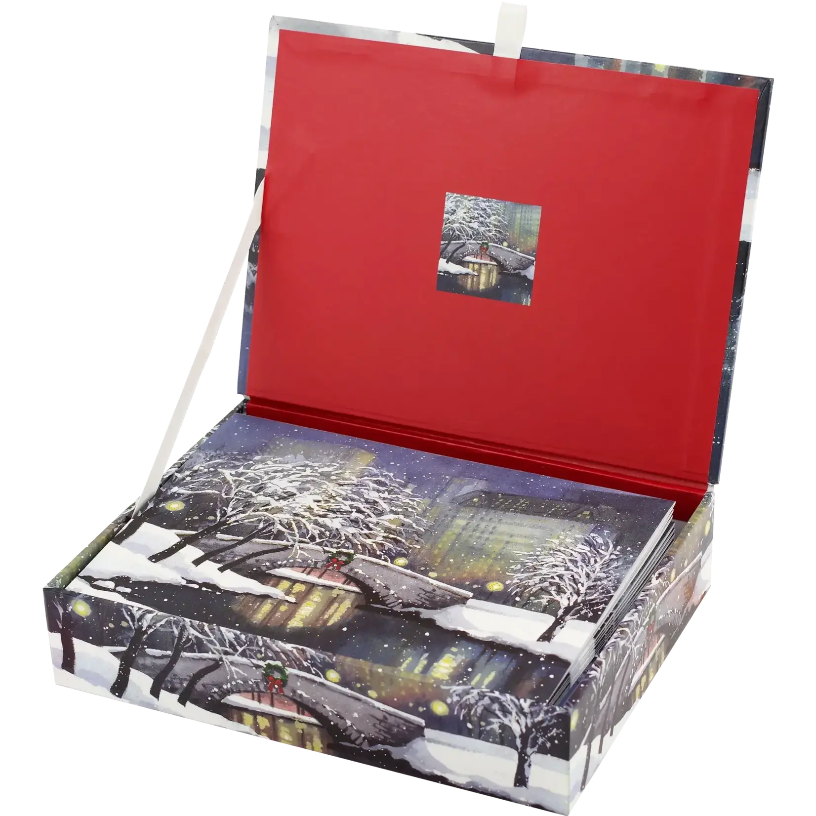 Peter Pauper Press Snowfall in the Park Deluxe Boxed Holiday Cards