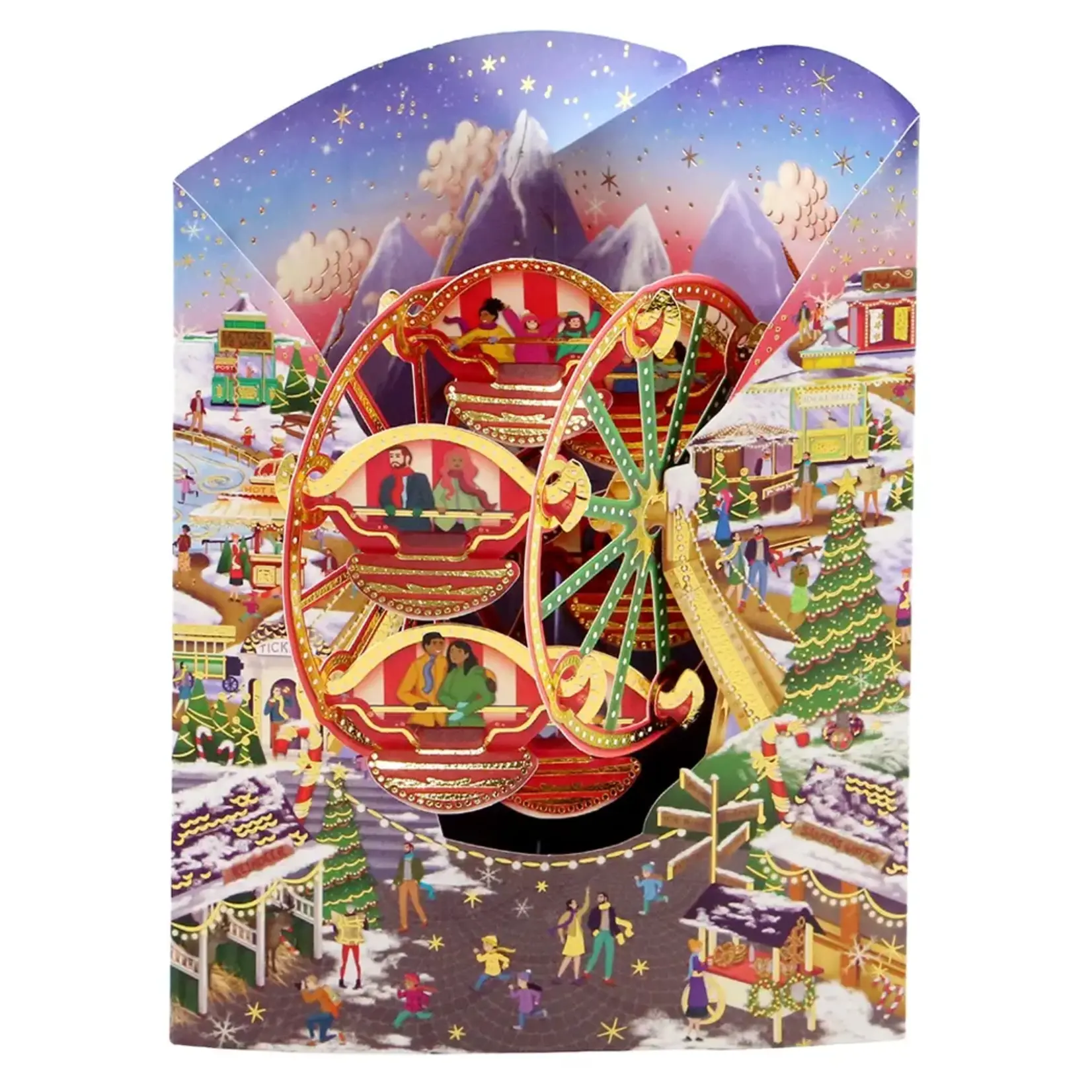 Christmas Market - Santoro 3D Swing Card