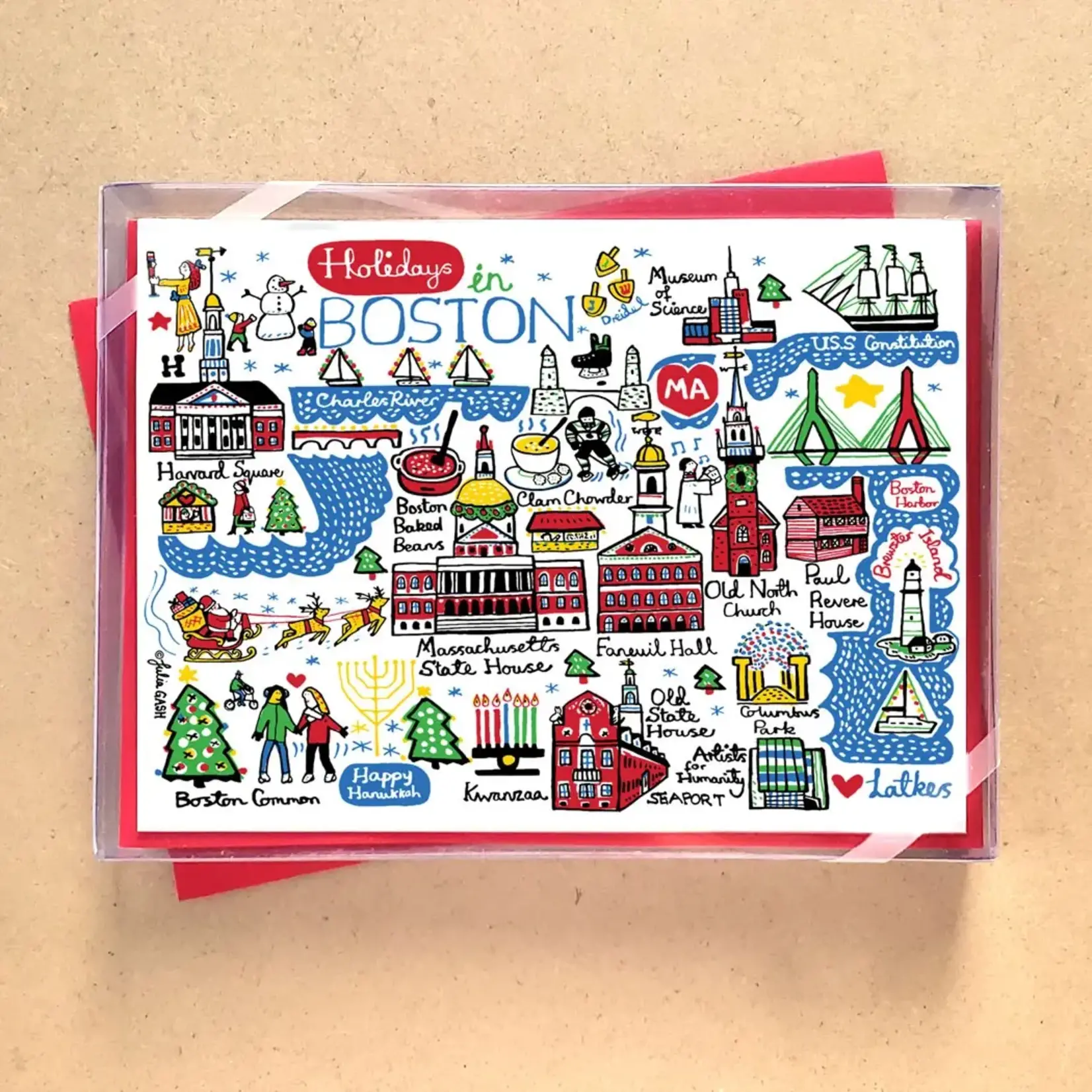 Holidays in Boston Boxed Holiday Cards