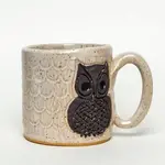 Classic Owl Design Handmade, in Ohio, Ceramic White 10oz Mug