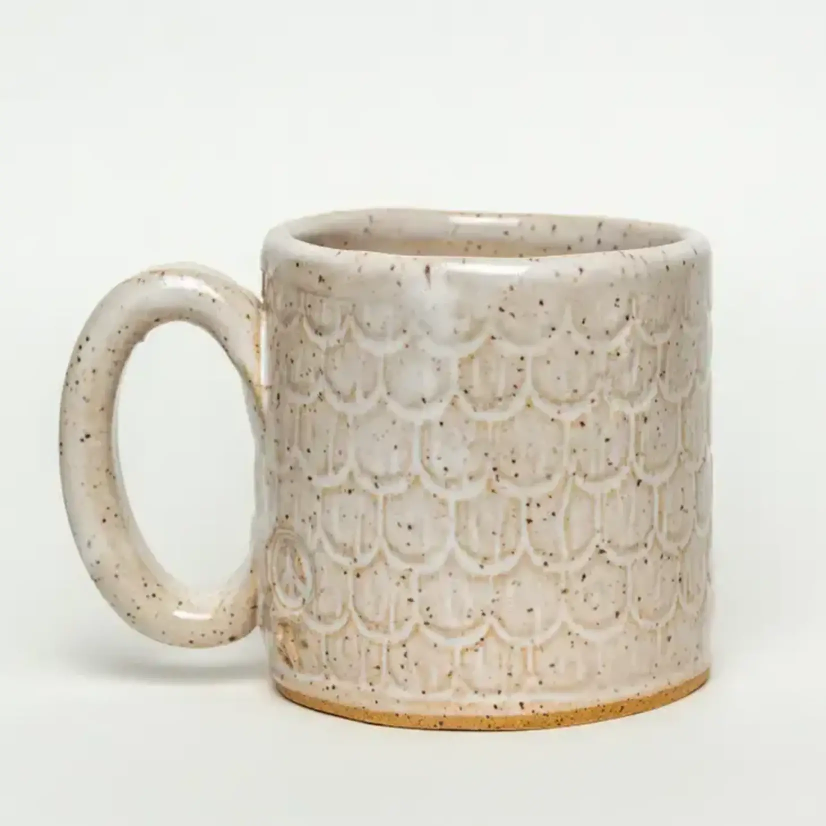 Classic Owl Design Handmade, in Ohio, Ceramic White 10oz Mug