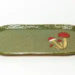 Mushroom Design Handmade, in Ohio, Ceramic Green Platter