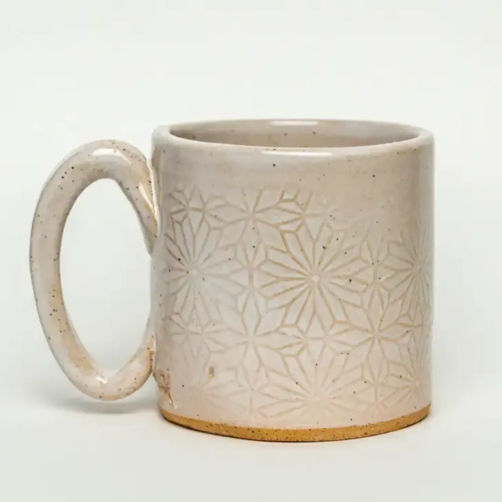 Walking Cat Design Handmade in Ohio, Ceramic White 10 oz Mug