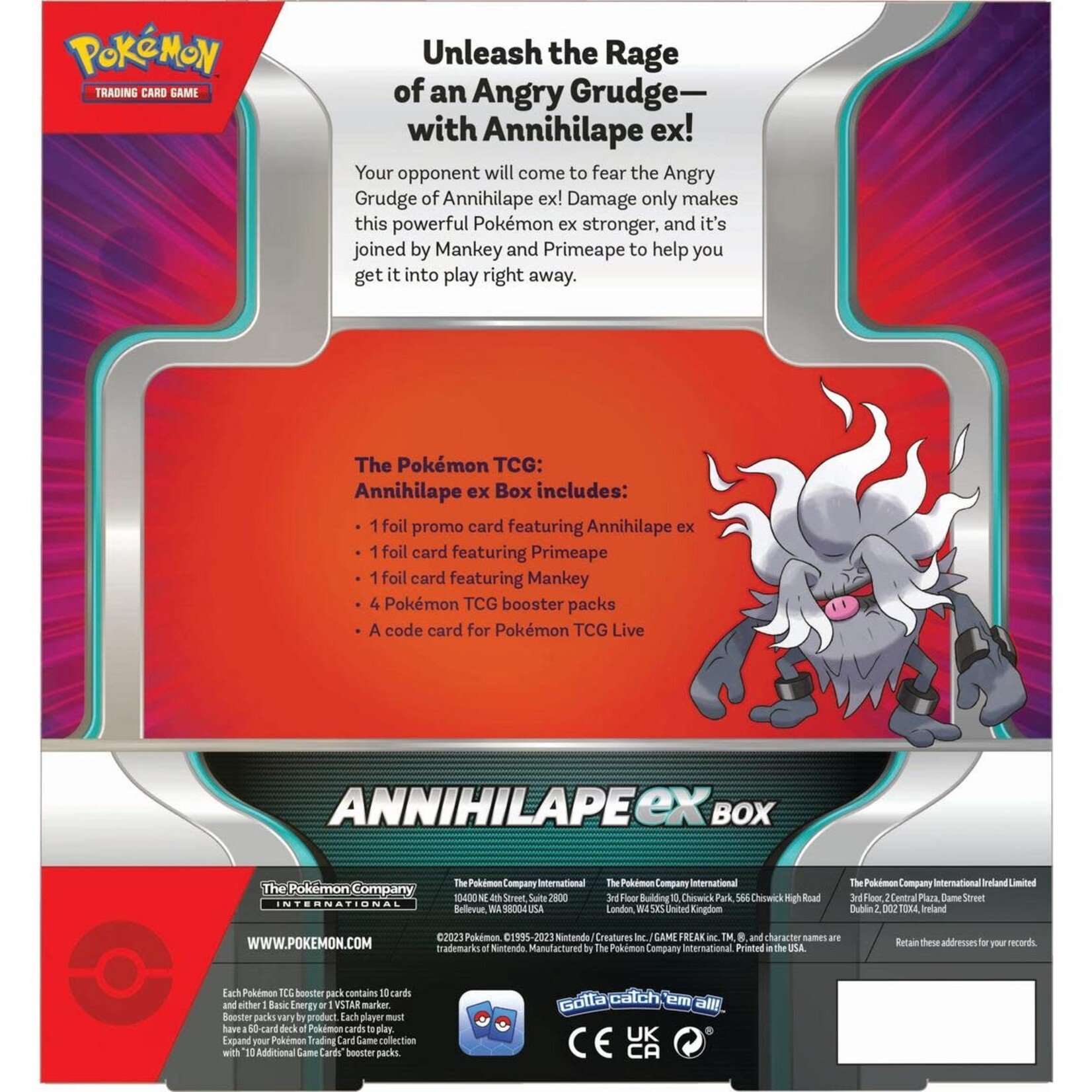 Pokemon TCG: Annihilape Ex Box