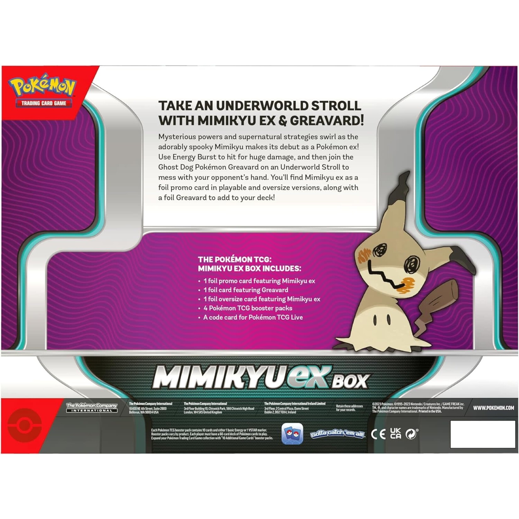 Pokemon TCG: Mimikyu Ex Box