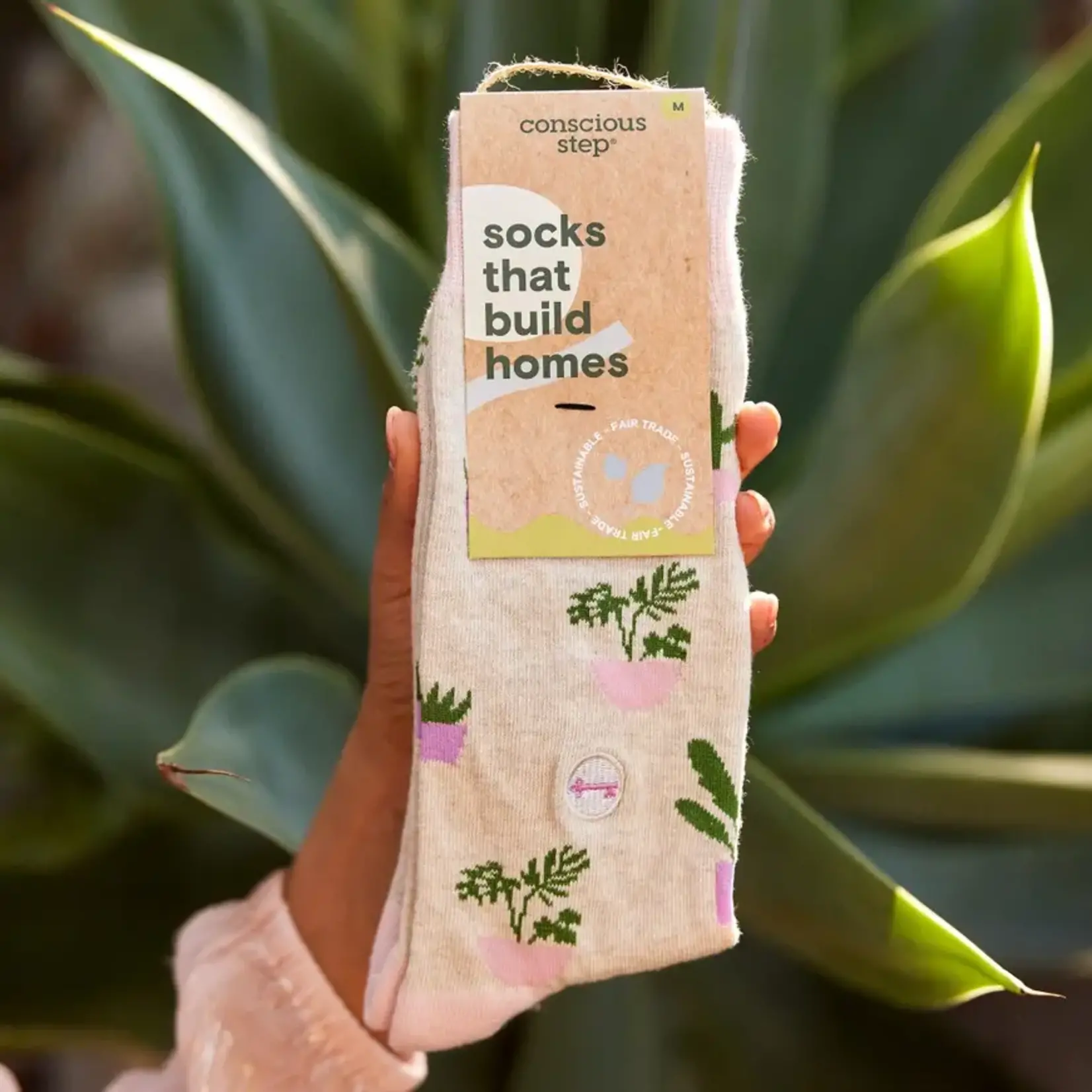 Socks that Build Homes (Pink Houseplants) | Small