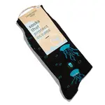 Socks that Protect Oceans (Black Jellyfish) - Small